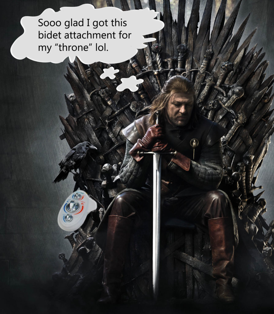 Ned Stark using a bidet attachment