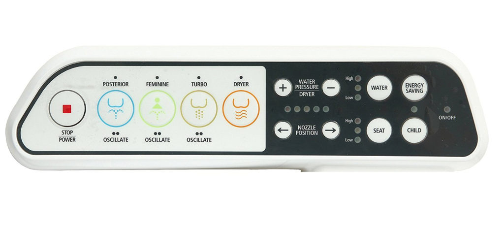 The control paneel of the SmartBidet SB-110