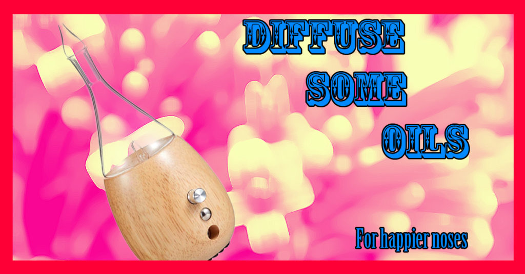 An oil diffuser can spread microscopic oil particles throughout your room to leave a long lasting, pleasant scent