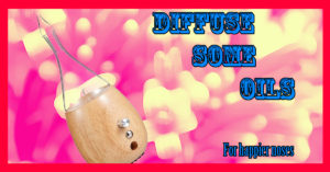 An oil diffuser can spread microscopic oil particles throughout your room to leave a long lasting, pleasant scent