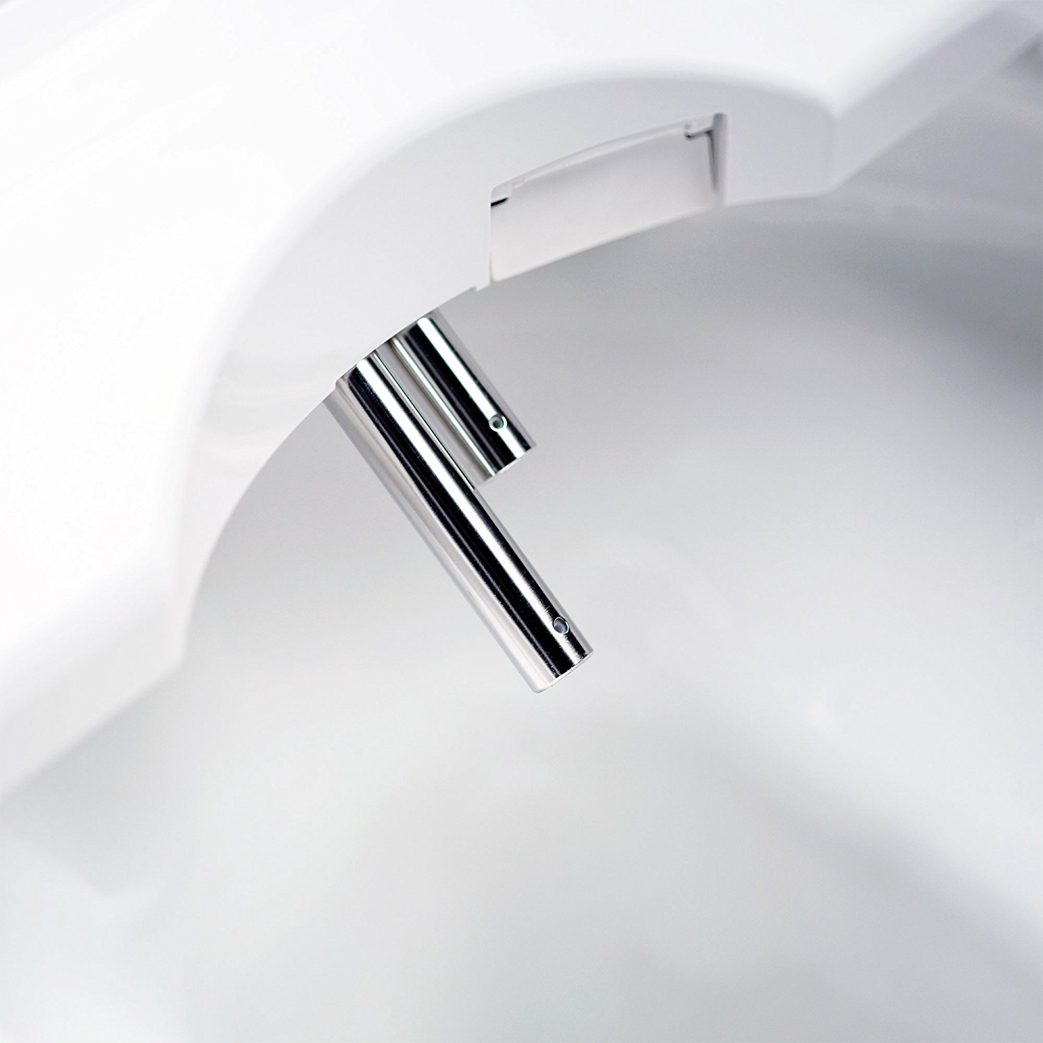 The Brondell Swash 1400 has dual steel nozzles which are particularly excellent at preventing bacterial growth.